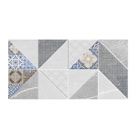 Dekorfliesen mit Muster, Blau, Grau, Sca gallery