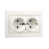 Steckdose 2 Fach in Beige 3