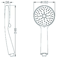 Badewannenarmatur mit Handbrause